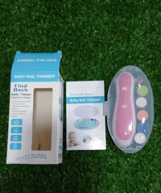 Electric Nail Clipper Baby Nail Trimmer Clipper Set In Random Color Designed As An Electric Nail Clipping And Trimming Set