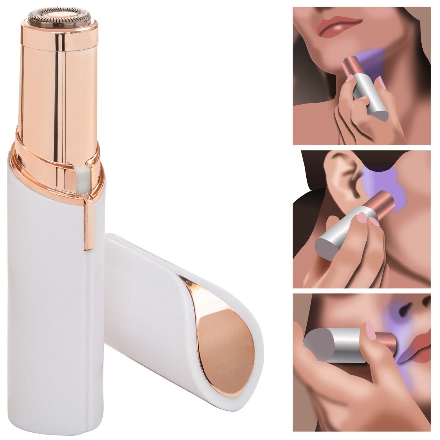 FLAWLESS Hair Removal CHARGEABLE 18K GOLD PLATED